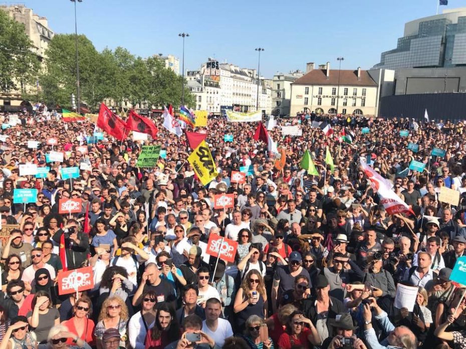160 000 se sont réunies à Paris pour faire la Fête à Macron.